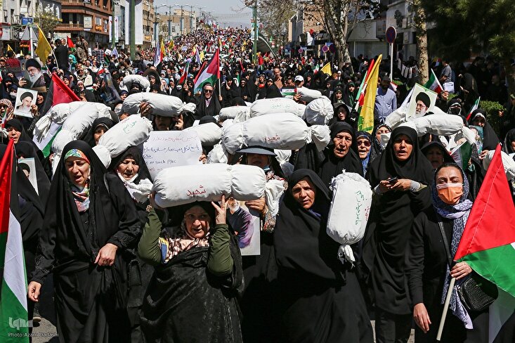 2024 International Quds Rallies across Iran: Photo Gallery