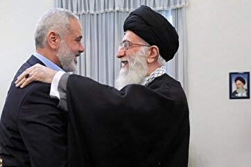 Həniyyənin inqilabın Ali Məqamlı Rəhbəri ilə görüşündən son şəkli