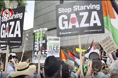 Huge Rally Held in UK Capital against Israeli Siege, Palestinians’ Suffering in Gaza