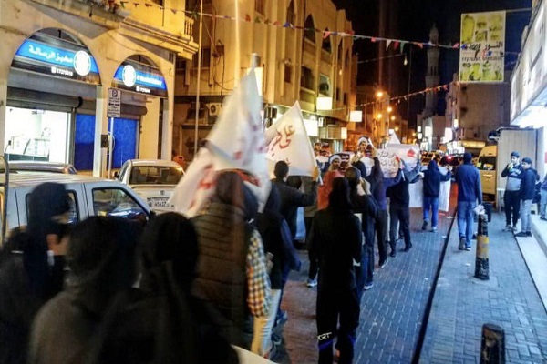 تظاهرات گسترده بحرینی‌ها در نهمین سالگرد قیام مردمی + عکس
