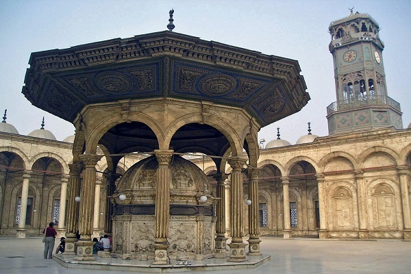 مسجد محمدعلی جواهری بر فراز ارگ قاهره