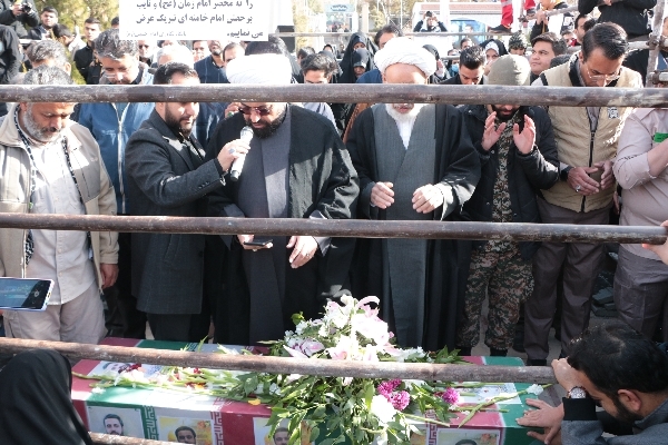 تدفین پیکر شهید عادل رضایی در کرمان