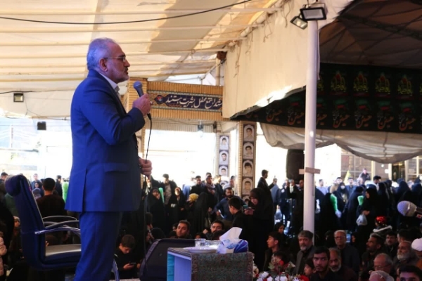 مراسم هفتمین روز شهادت شهدای حادثه تروریستی کرمان