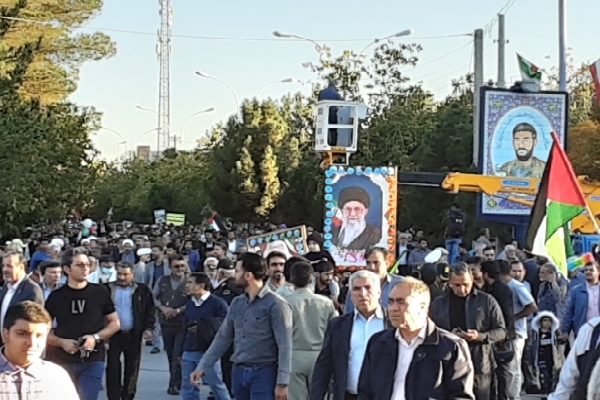 راهپیمایی مردم کرمان