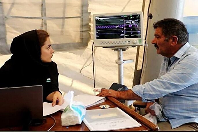 مراجعه ۴۸۷ زائر به بیمارستان سیار دانشگاه در مرز باشماق