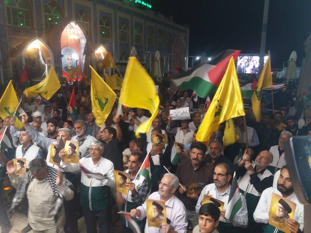 تجمع مردم گلزار شهدای کرمان میزبان سوگواران شهید سید حسن نصرالله