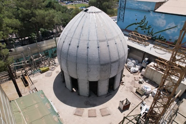 ساخت گنبد تل زینبیه در کرمان