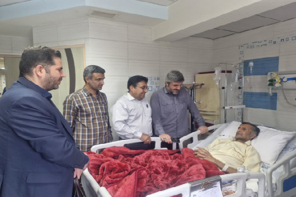 عیادت از جانباز علی شعبانی