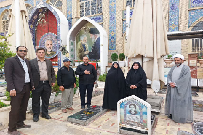 تجدید میثاق اعضای ستاد کانون‌های مساجد کرمان با شهدا