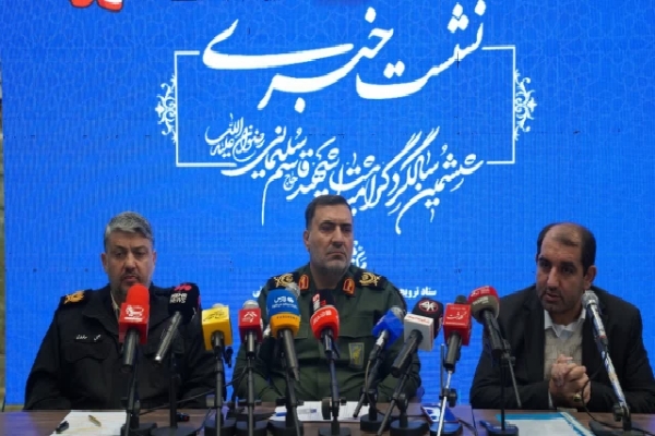 نشست خبری با سردار نظری فرمانده سپاه ثارالله استان کرمان