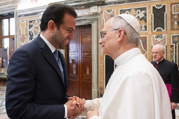 پاپ واتیکان با دبیرکل شورای حکمای مسلمان دیدار کرد