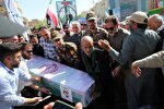 هفت شهید راه وطن بر دستان مردم اهواز تشییع شدند