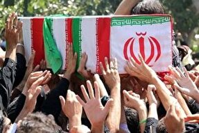 تشییع پیکر شهدای جنگ تحمیلی اخیر در کرمانشاه
