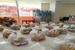 توزیع ۱۲۰ سبد معیشتی در بین مددجویان مجمع خیرین سلامت