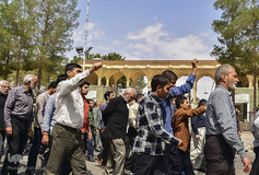 راهپیمایی نمازگزاران کرمانی علیه جنایات آل سعود