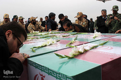 ورود پیکر 10 شهید گمنام به کرمان