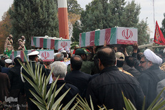 ورود پیکر 10 شهید گمنام به کرمان